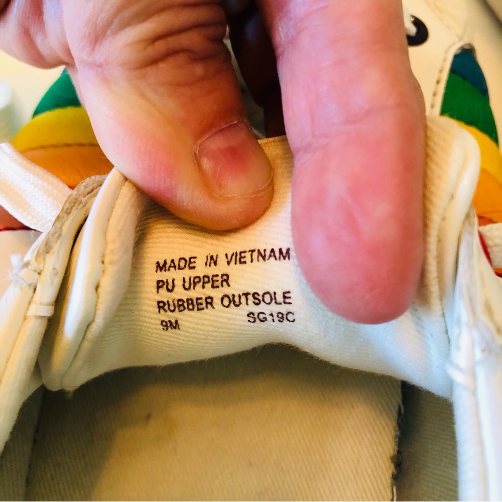 Michael Kors Women's White Rainbow Sneakers - Picture 11 of 11